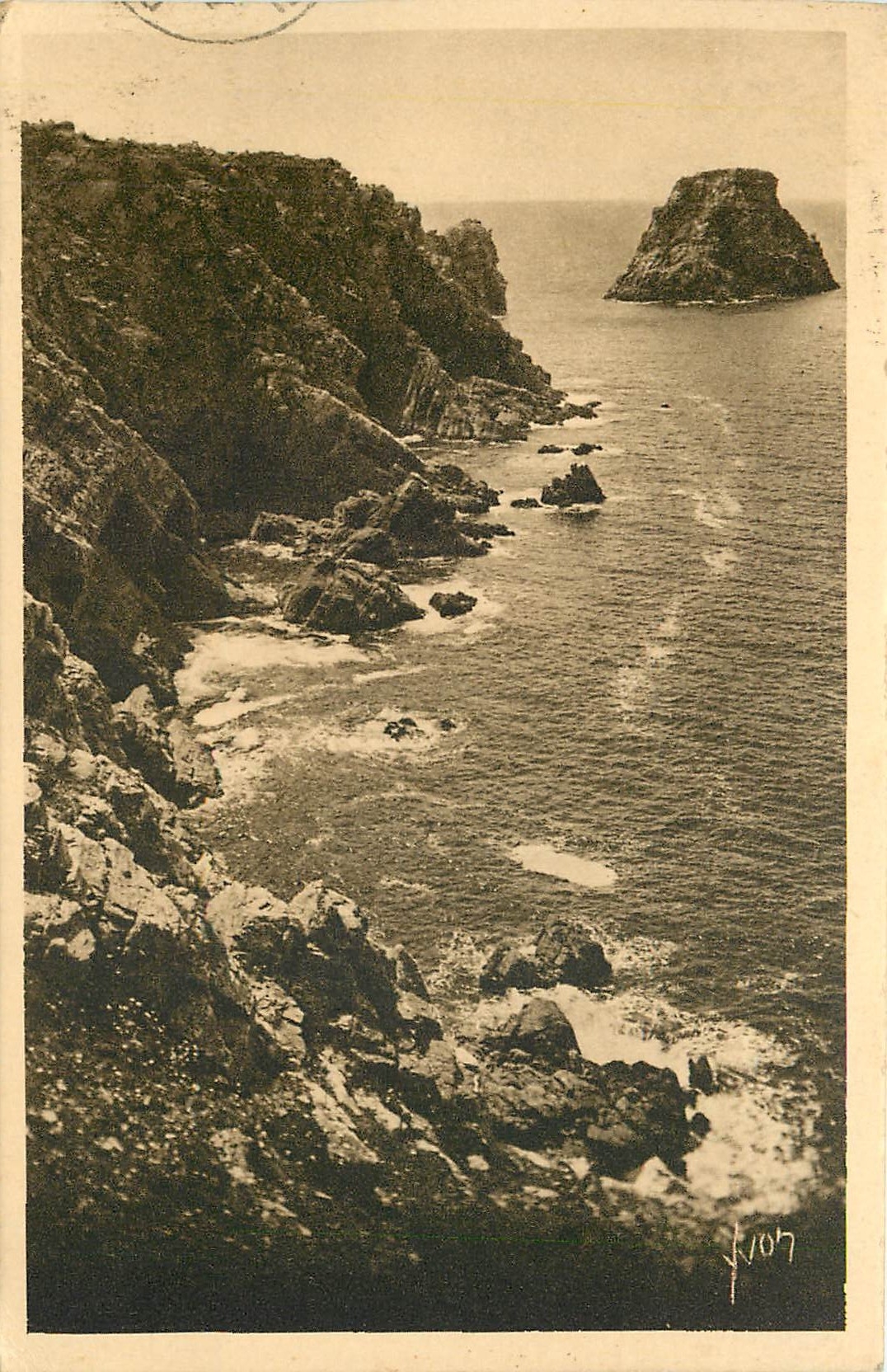 CPA Cote de Granit les Tas de Pois Finistere 