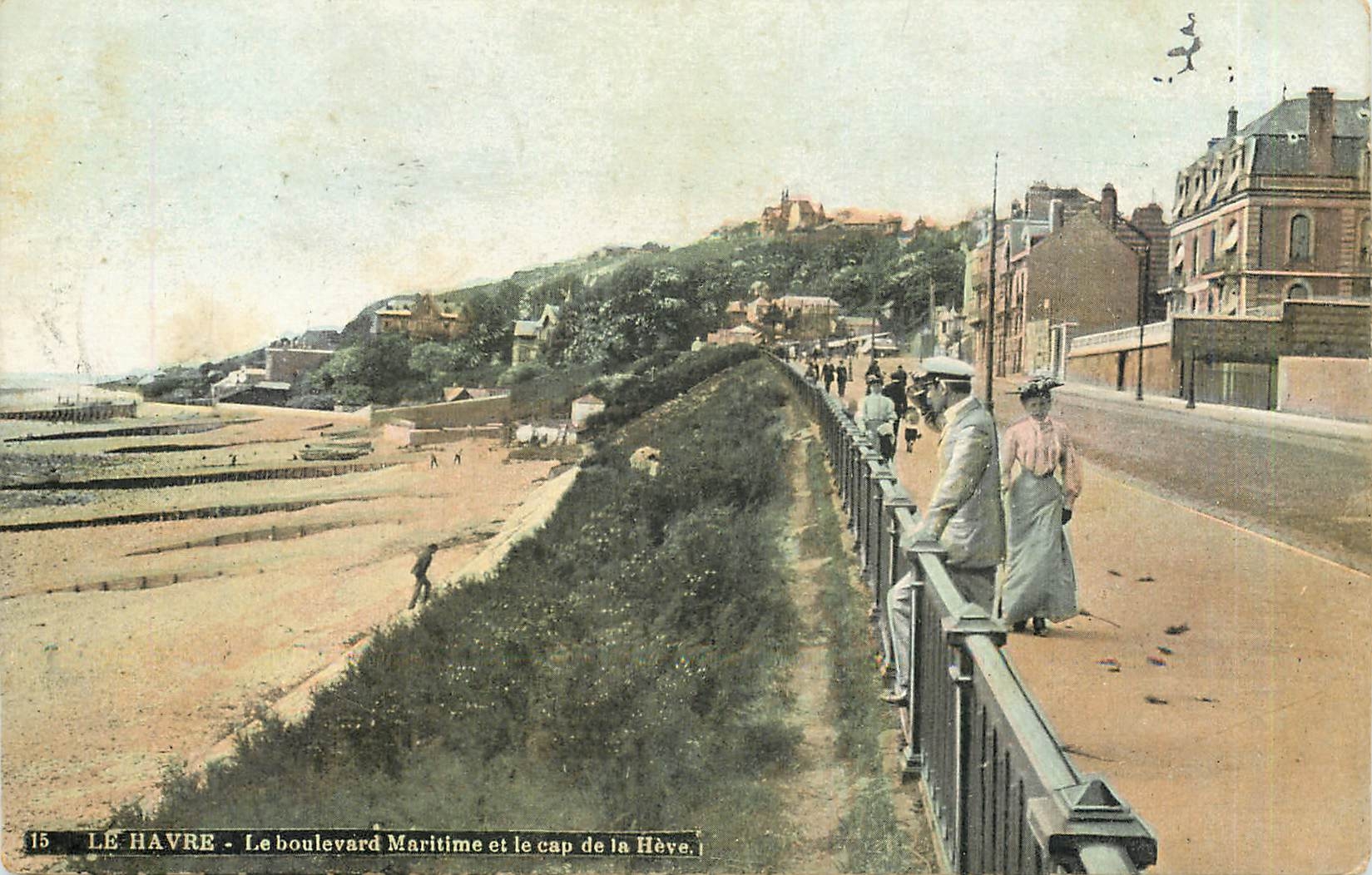 CPA Le Havre le Boulevard Maritime et le Cap de la Heve 