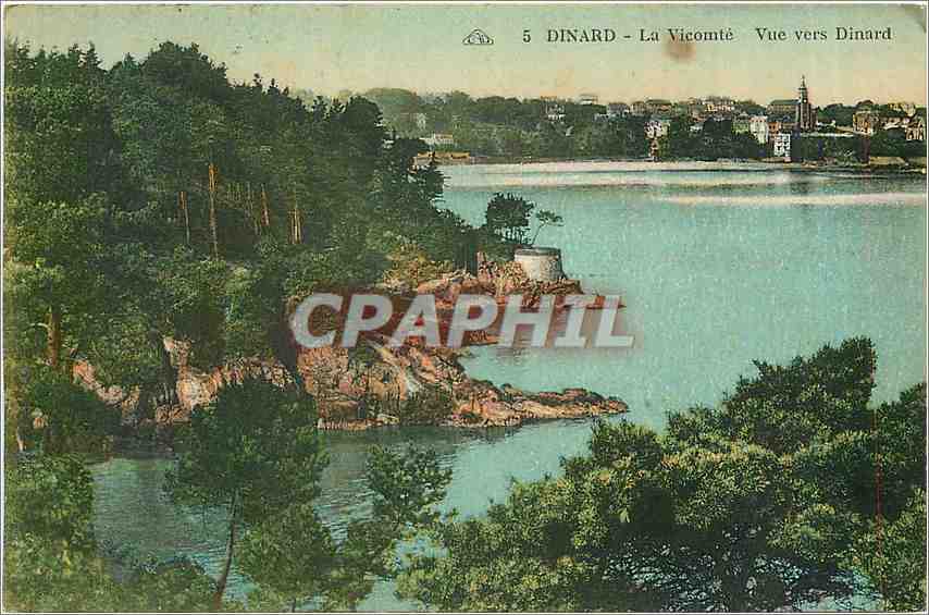 CPA Dinard la Vicomte vue vers Dinard 