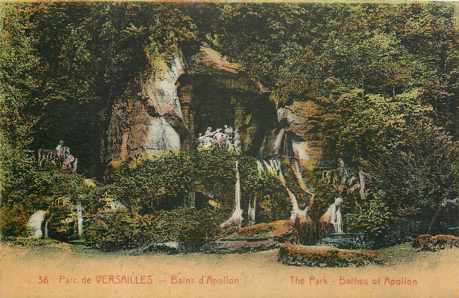 Park von VERSAILLES — Bains d'Apollon — A. Papechien, Paris-Tours, Nr. 36