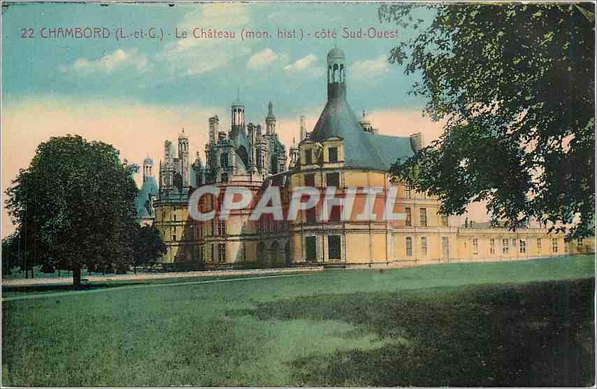 CPA Chambord L et C le Chateau Mon hist cote Sud Ouest 