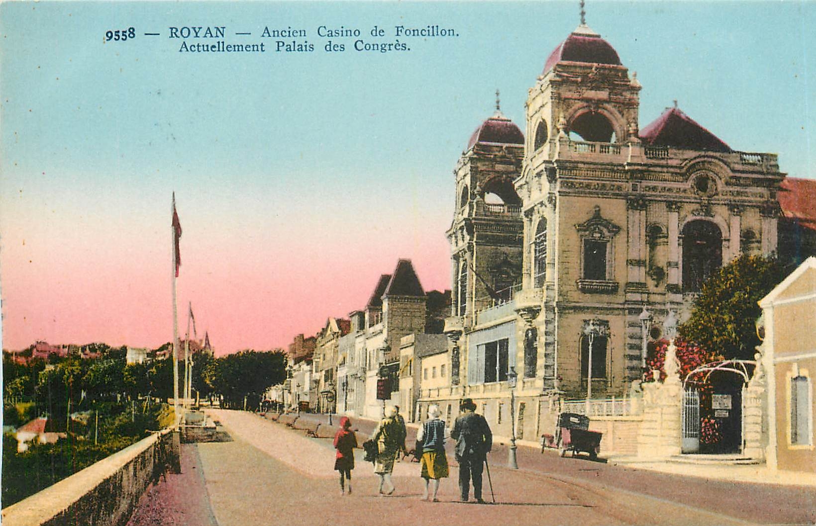 CPA Royan Ancien Casino de Foncillon Actuellement Palais des Congres 