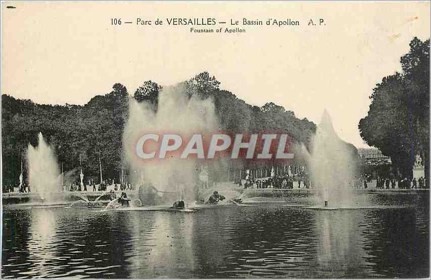 Parc de VERSAILLES — Le Bassin d'Apollon — A.P. n°106