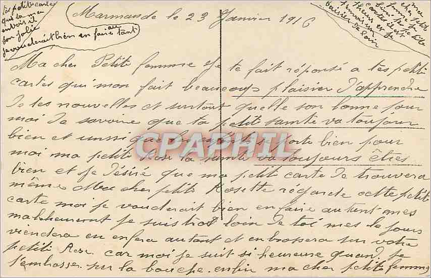 CPA Accordes ne fut ce qu'un jour un baiser au mendiant d'amour Femme — Rückseite