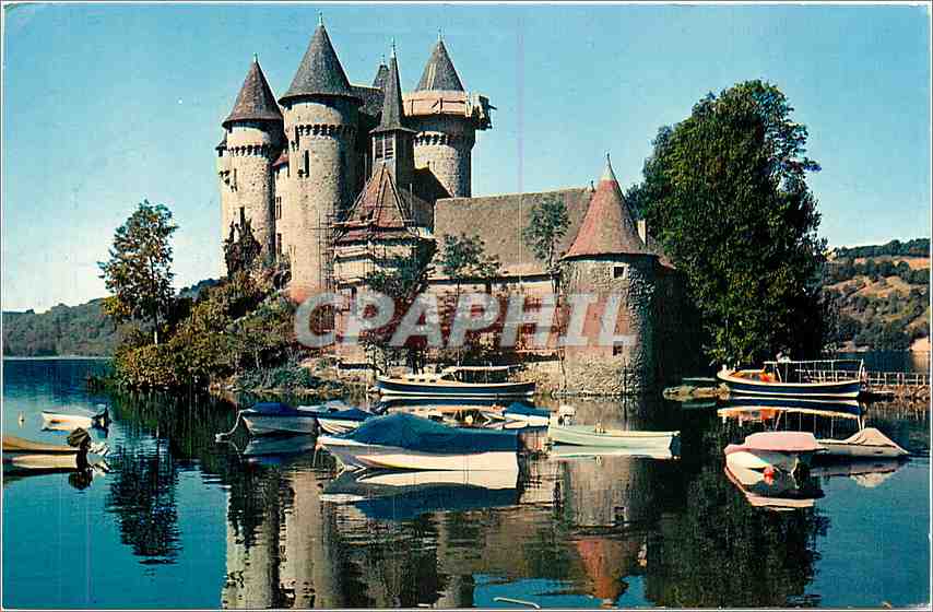CPM Barrage de Bort les orgues Correze le Chateau de Val XV S Base du Yachting club de France 