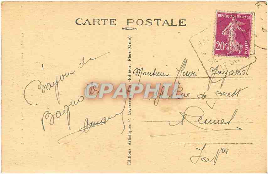 CPA La Normandie Bagnoles d l'Orne Etablissement Thermal la Legende de Bagnoles panneau decoratif de — Rückseite
