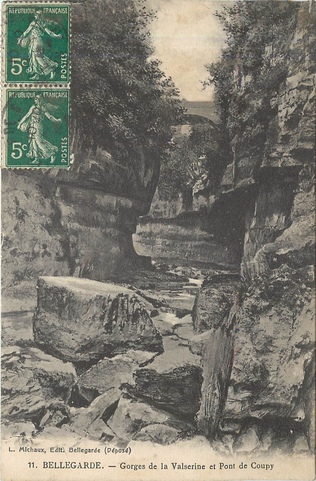 CPA Bellegarde Gorges de la Valserine et Pont de Coupy 