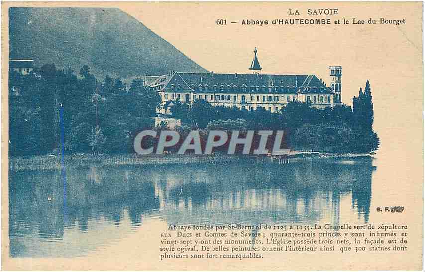 CPA La Savoie Abbaye d'Hautecombe et le Lac du Bourget 