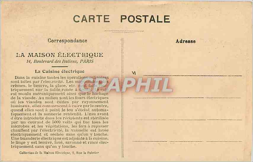 La Cuisine Électrique — 2, Rue Le Peletier, PARIS — La Maison Électrique — Reverso