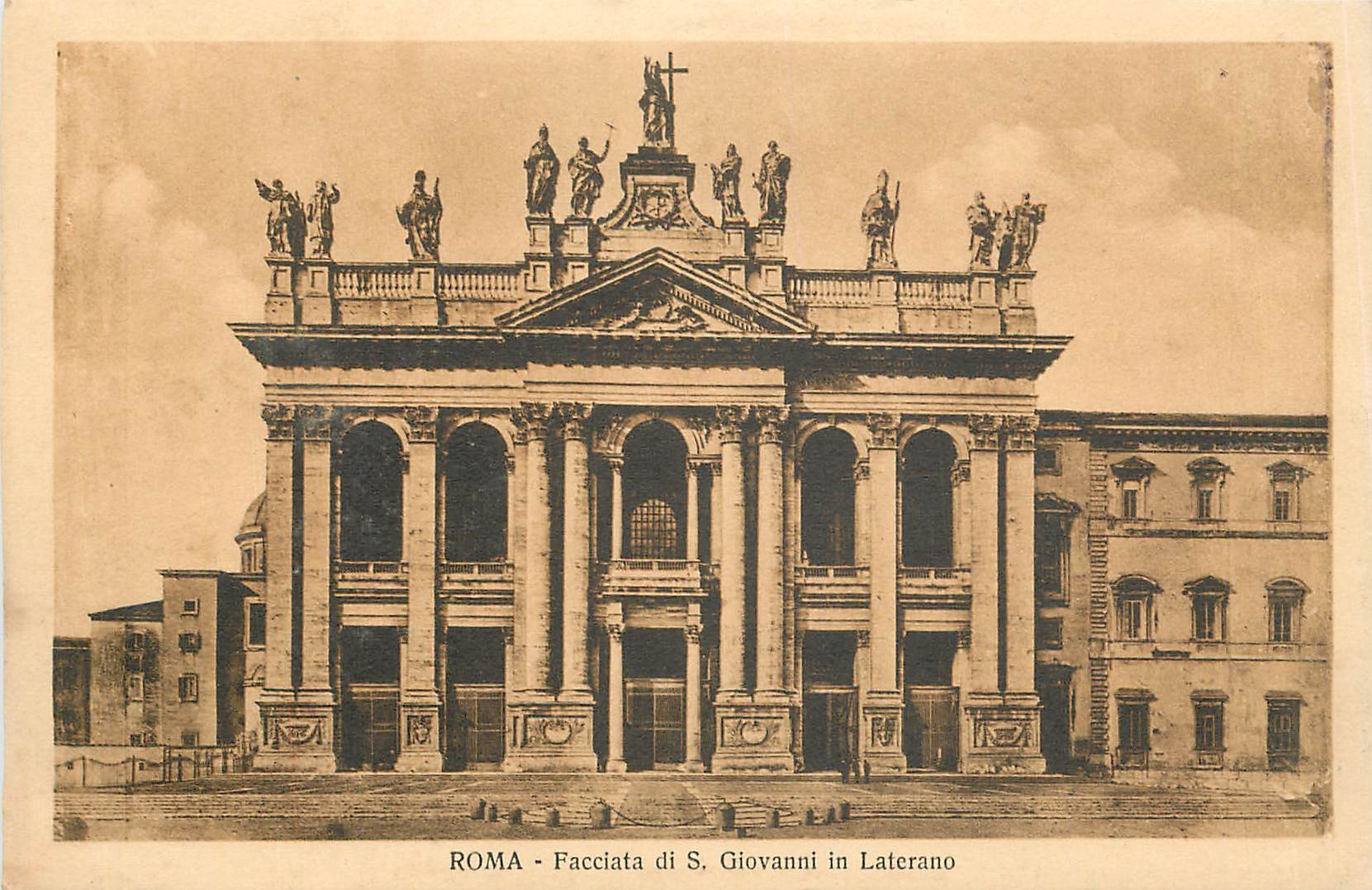 CPA Roma Facciata di S Giovanni in Laterano 