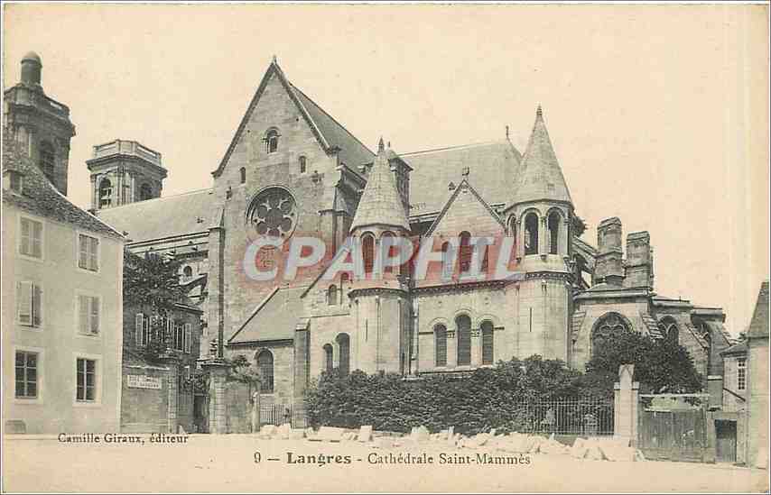 CPA Langres Cathedrale Saint Mammes 