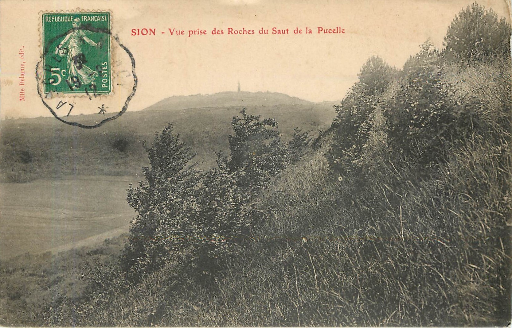 CPA Sion vue prise des Roches du Saut de la Pucelle 