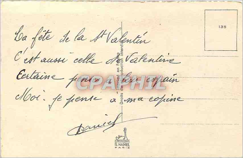 CPA Bonne Fete Fleurs — Rückseite