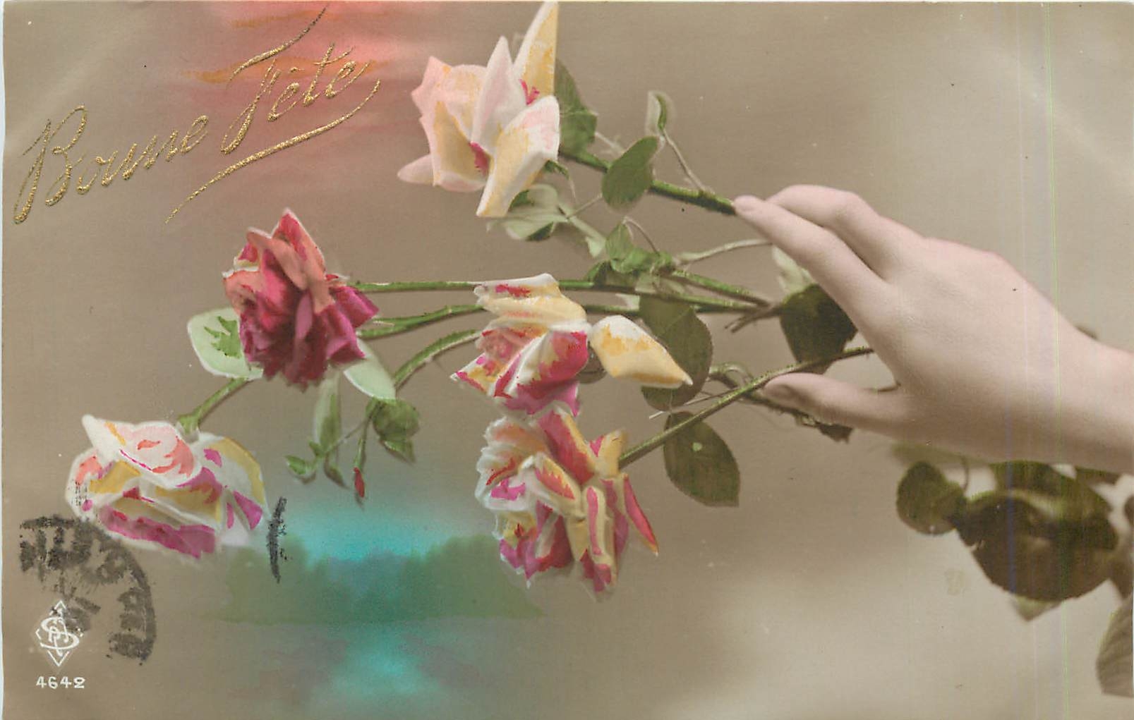 CPA Bonne Fete Fleurs