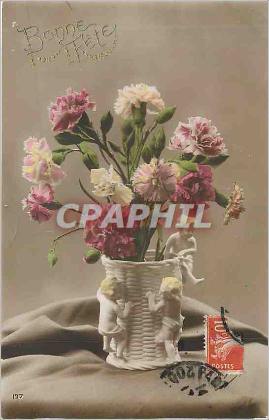 CPA Bonne Fete Fleurs