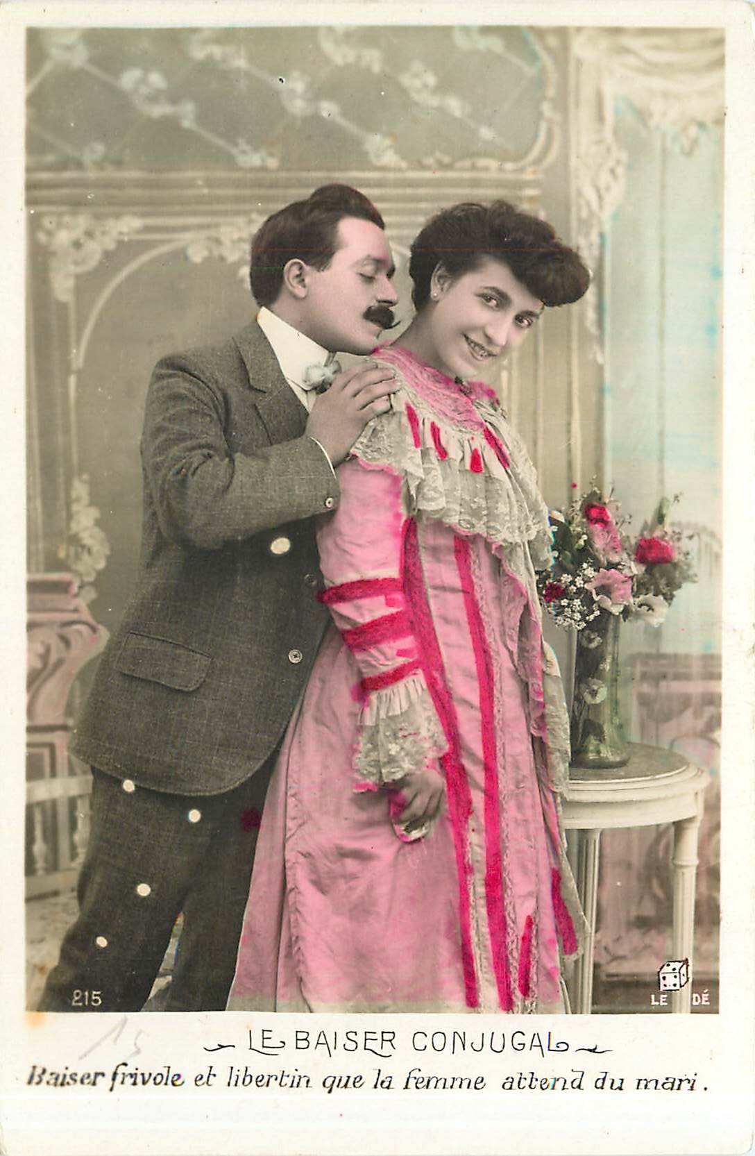 Le Baiser Conjugal — Baiser frivole et libertin que la femme attend du mari — LE DÉ