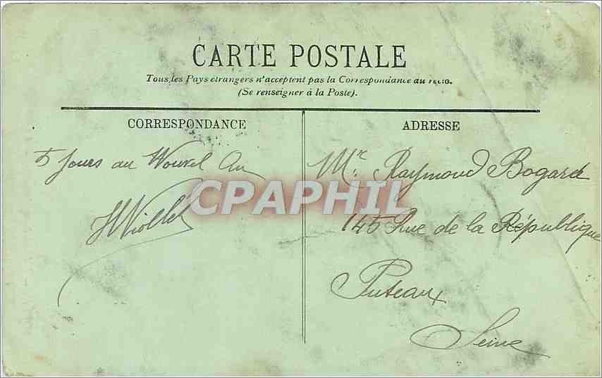 CPA Rouen l'Hotel Bourgtheroulde  — Rückseite