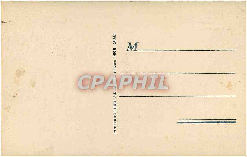 CPA Marseille l'Arc de triomphe de la Porte d'Aix  — Rückseite