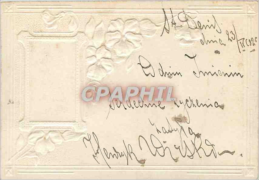 CPA Femme Fleurs Enfant — Rückseite