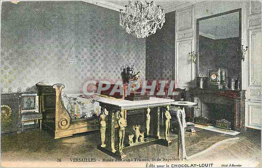 CPA Versailles Musee du Grand Trianon lit de Napoleon 