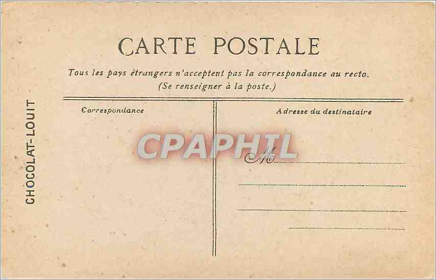CPA Versailles Musee du Grand Trianon lit de Napoleon  — Verso