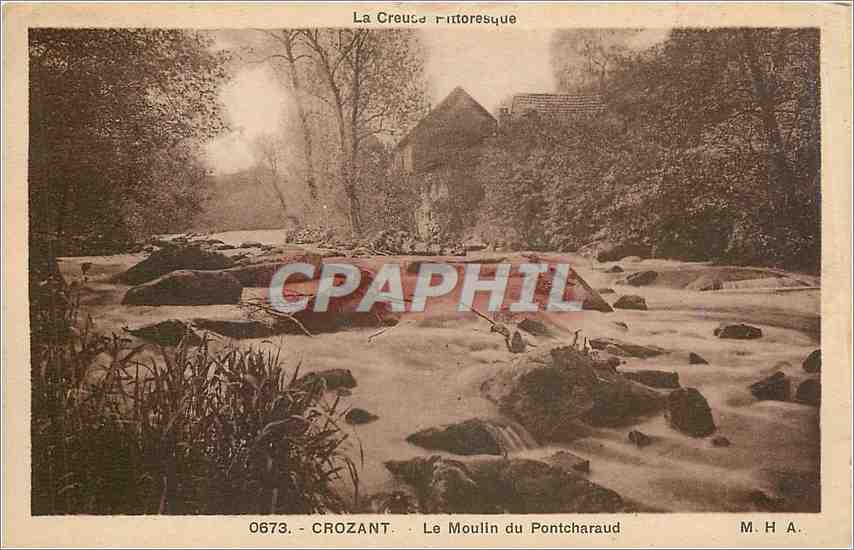 Le Moulin du Pontcharaud — Crozant — M.H.A.