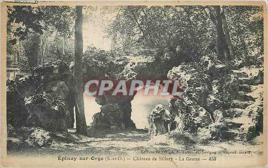 CPA Epinay sur Orge S et O Chateau de Sillery la Grotte 