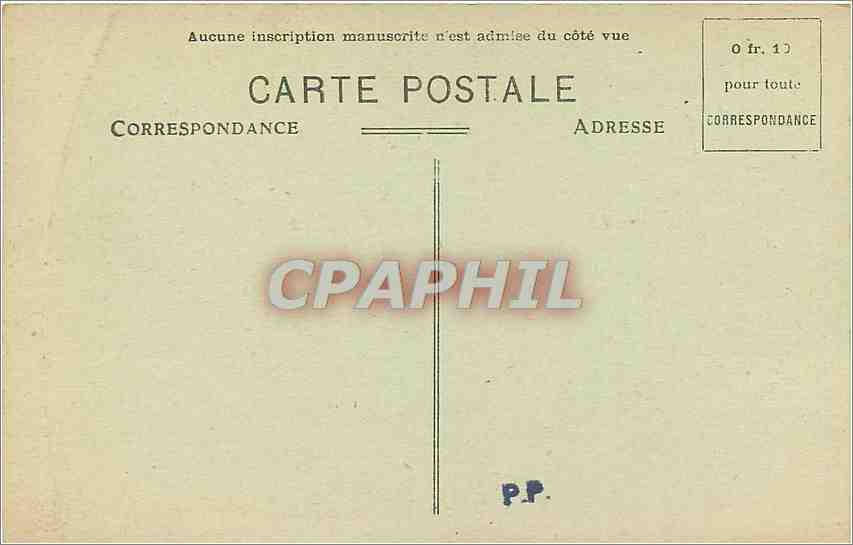 CPA Bordeaux l'Hotel de Ville  — Verso