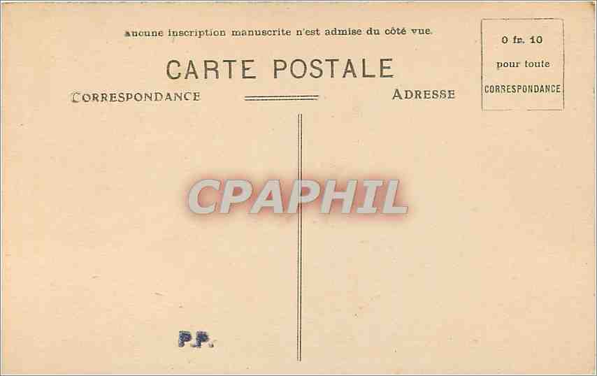 CPA Bordeaux Monument des Girondins  — Verso