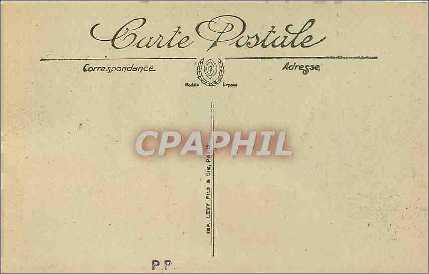 CPA Bordeaux l'Hotel de Ville Tramway — Verso
