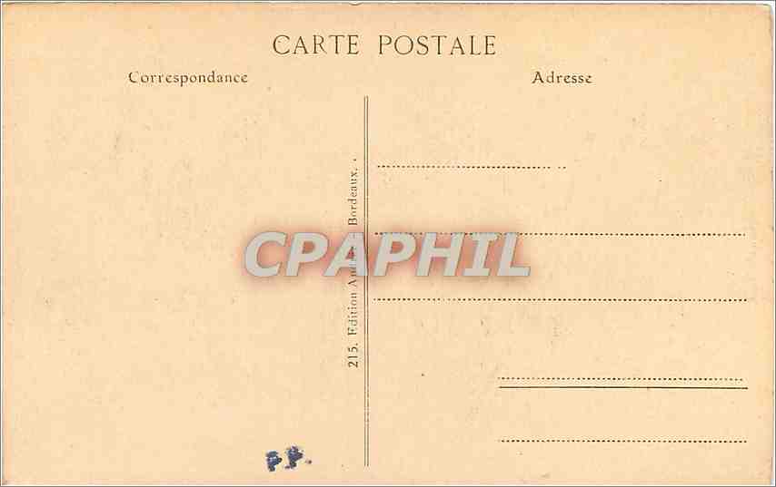 CPA Bordeaux la Porte des Salinieres  — Verso