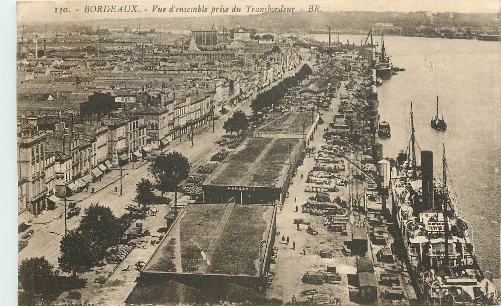 CPA Bordeaux vue d'ensemble prise du Transbordeur 