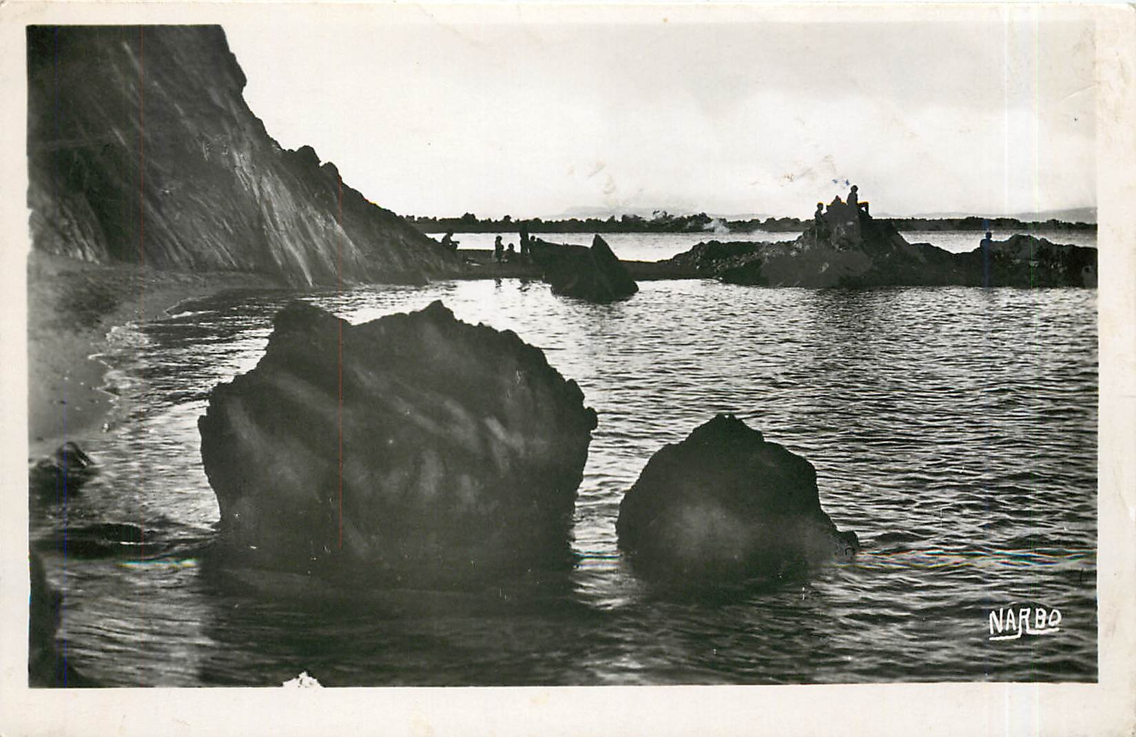 CPA Argeles sur Mer P O le Racou les rochers 