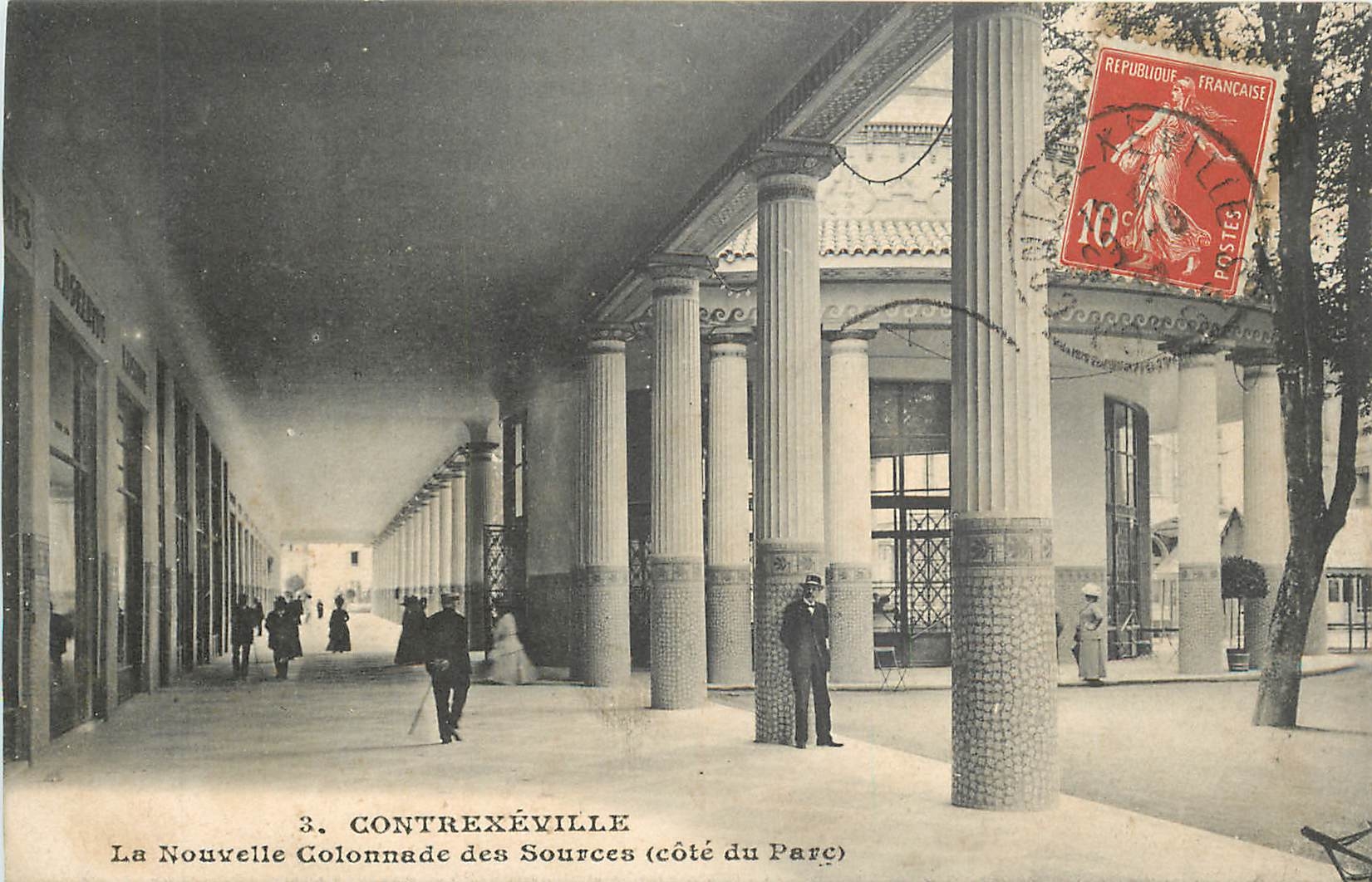 CPA Contrexeville la nouvelle Golonnade des Sources cote du Parc 