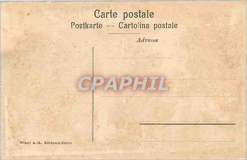 CPA Der Zurich See aus der ogelschau  — Back