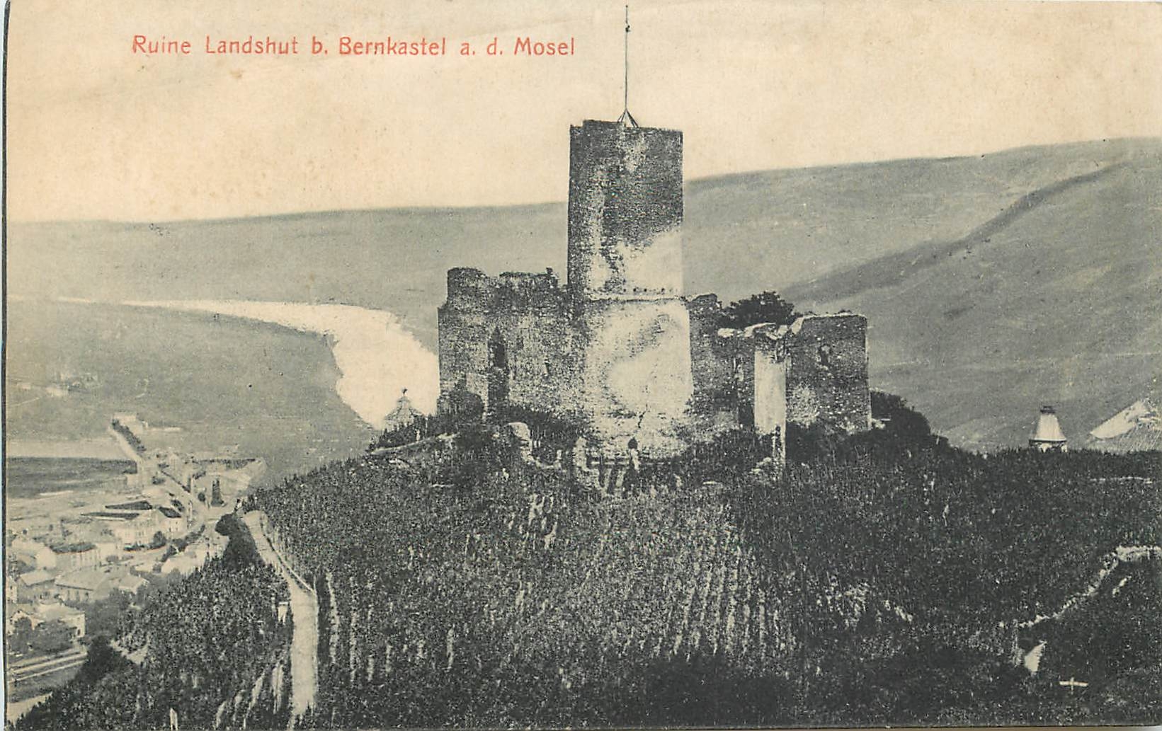 CPA Ruine Landshut B Bernkastel a d Mosel 