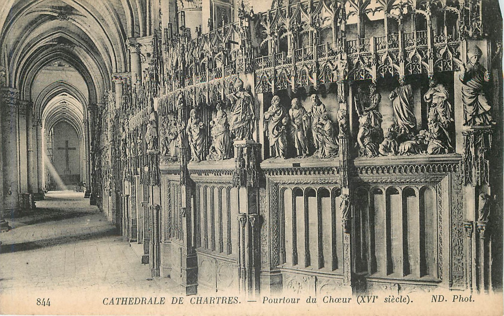 CPA Cathedrale de Chartres Pourtour du Choeur XVI siecle 