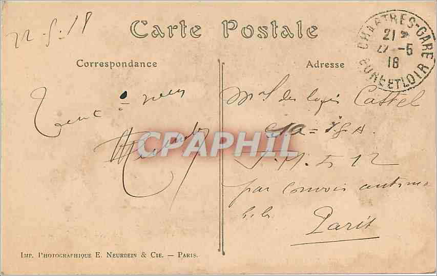 CPA Cathedrale de Chartres Pourtour du Choeur XVI siecle  — Verso