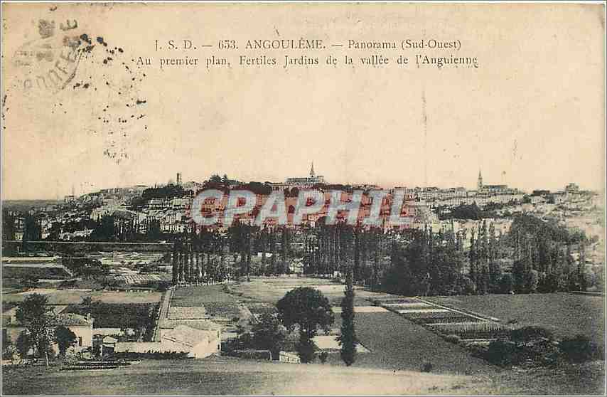 Angoulême — Panorama (Südwesten) — J. S. D. — Nr. 653