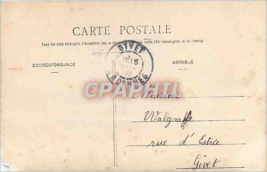 CPA Bonne Fete Femme — Rückseite