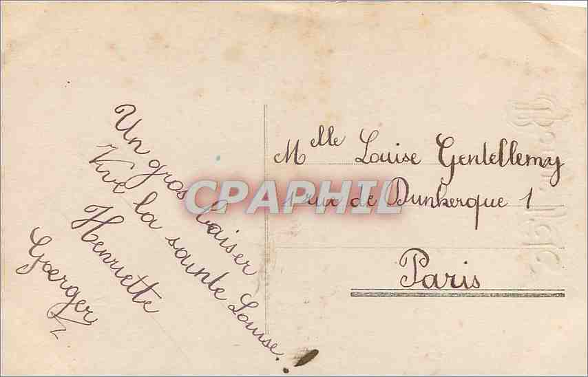 CPA Bonne Fete Enfant — Verso
