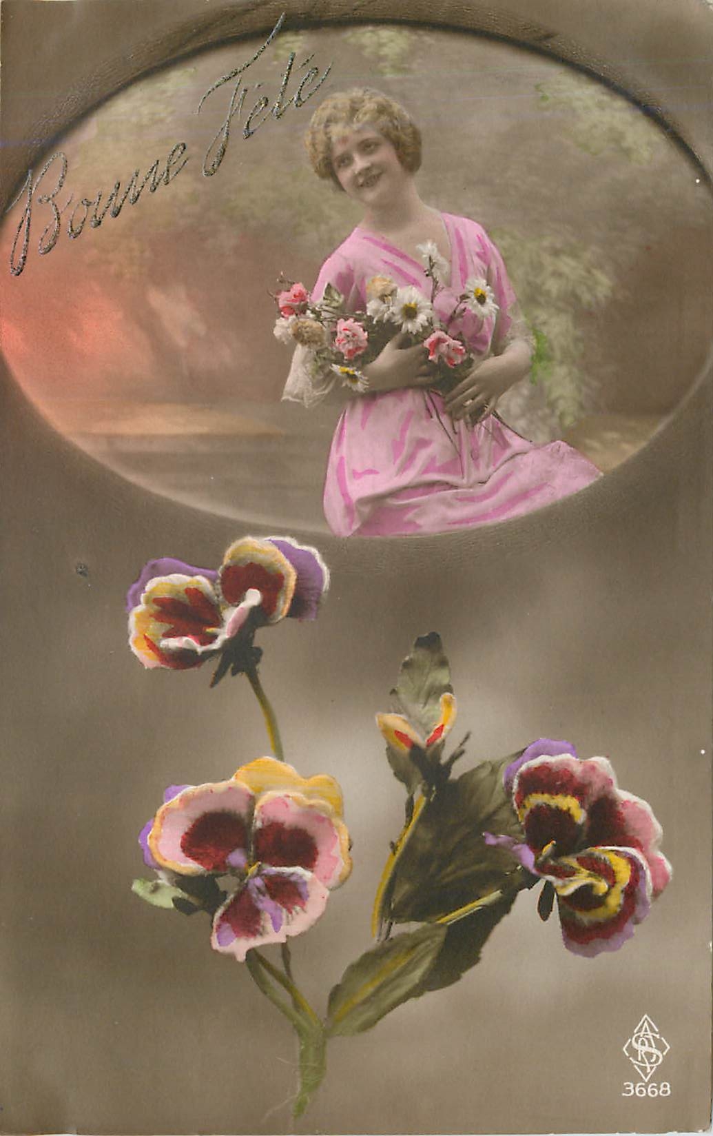 CPA Bonne Fete Femme