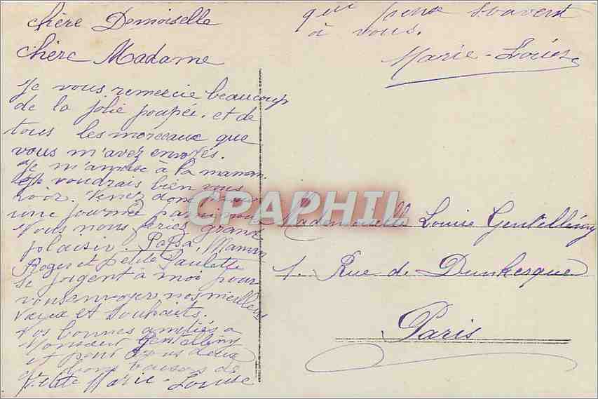 CPA Bonne Annee Enfant — Verso