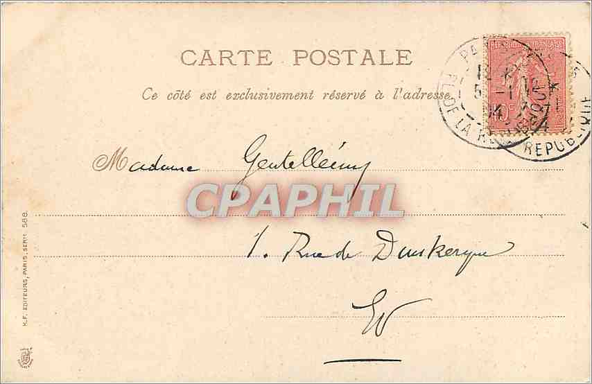 CPA Angelus Mille — Verso