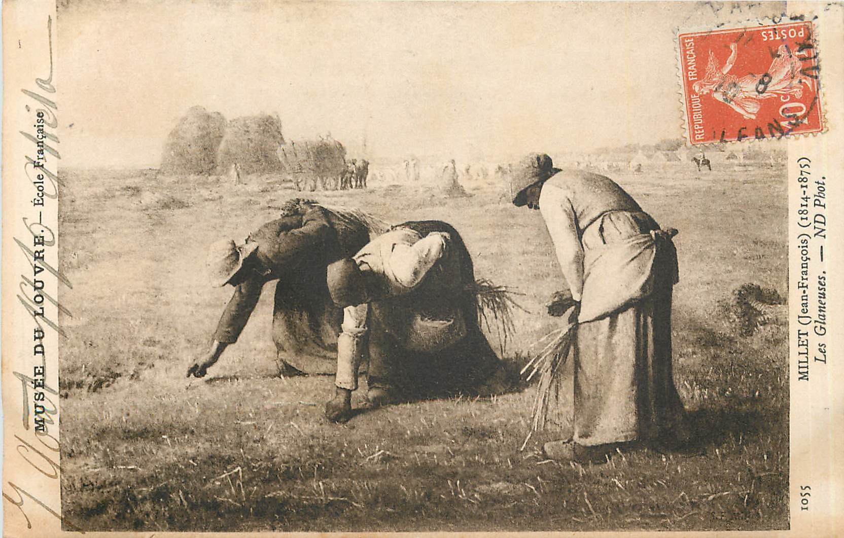 CPA Millet Jean Francois 1814 1875 les Glaneuses 