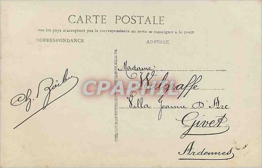 CPA Bonne Fete Homme — Verso
