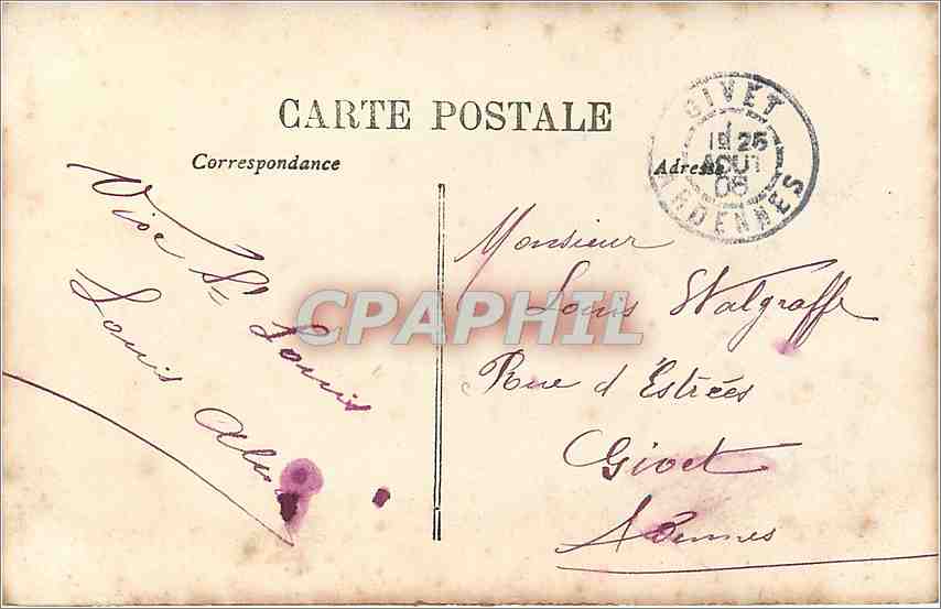 Femme en robe à pois — avec texte 'Pour Votre Fête acceptez cette Fleur' — A.B.C. n°430 — Verso