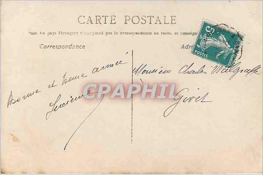 Femme tenant un bouquet — Bonne Année — Éditeur Bonne Année, n° 535 — Reverso