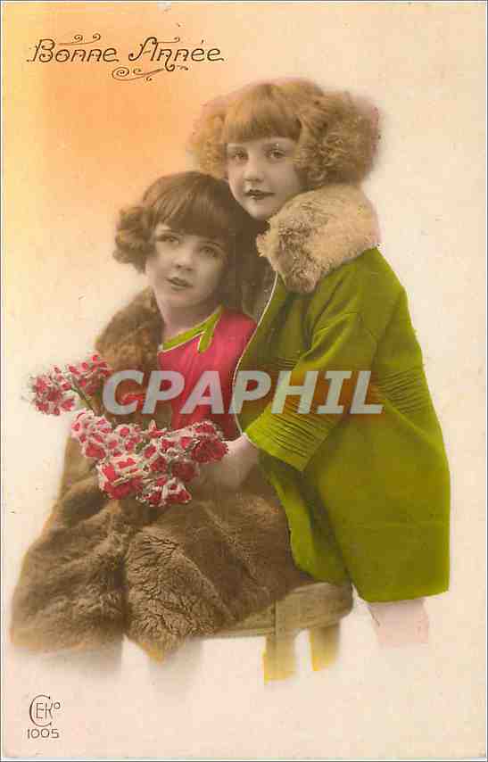 CPA Bonne Annee Enfants