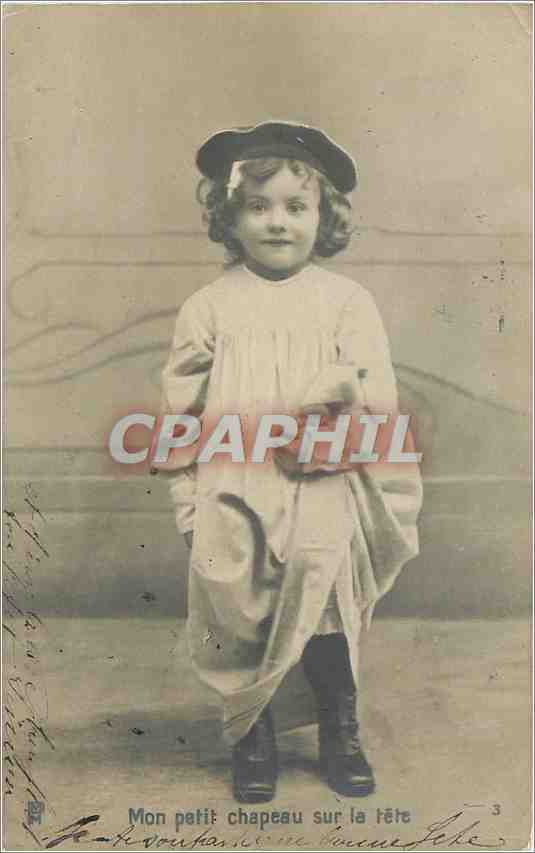 CPA Mon petit Chapeau sur la tete Enfant
